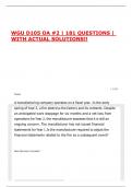 WGU D105 OA &num;2 &vert; 181 QUESTIONS &vert; WITH ACTUAL SOLUTIONS&excl;&excl;