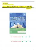 Test Bank for Understanding Pharmacology Essentials for Medication Safety&comma;3rd Edition by M&period; Linda Workman & LaCharity ISBN&semi;978-0323793506 All Chapters Covered&comma;Complete Guide A&plus;&vert;&vert;LATEST VERSION&period;