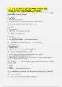 ITE 152- EXAM 2 QUESTIONS WITH ALL CORRECT & VERIFIED ANSWERS