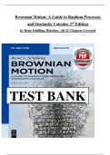 Solution Manual - Brownian Motion&colon; A Guide to Random Processes and Stochastic Calculus 3rd Edition by Ren&eacute; Schilling & B&ouml;ttcher&comma; All 23 Chapters Covered
