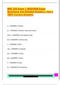 NSC 232 Exam 1 2025&sol;2026 Exam  Questions and Detailed Answers &vert; Get it  100&percnt; Correct Answers