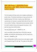 NSC 260 Exam 1 2025&sol;2026 Exam  Questions with 100&percnt; Correct Answers &vert;  Latest Update