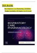 Test Bank - Rau&rsquo;s Respiratory Care Pharmacology&comma; 11th Edition &lpar;Gardenhire&comma; 2024&rpar;&comma; Chapter 1-23 &vert; All Chapters