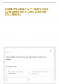 CNJNE IVE ADULT IV THERAPY 2025 QUESTIONS WITH 100&percnt; VERIFIED SOLUTIONS&excl;&excl;