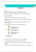 BISC 101 Cellular and Molecular Biology Fall Study guide Midterm  3 2025-2026&period; Questions with correct and verified answers&period; A&plus;  GRADED