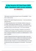 Scribe America OP Final Exam 2025 2026&period; Questions with correct answers&period;  A&plus; GRADED&period;