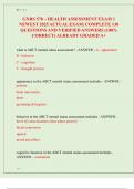 GNRS 578- HEALTH ASSESSMENT EXAM 1  NEWEST 2025 ACTUAL EXAM&vert; COMPLETE 130 REAL EXAM QUESTIONS AND CORRECT VERIFIED ANSWERS&sol; ALREADY GRADED A&plus; &lpar;BRAND NEW&excl;&excl;&rpar;