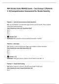 NIH Stroke Scale &lpar;NIHSS&rpar; Exam &ndash; Test Group C &lpar;Patients  1&ndash;6&rpar; Comprehensive Assessment for Stroke Severity