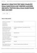 BRANCH 2 PRACTICE TEST 2025 COMPLETE EXAM QUESTIONS AND VERIFIED ANSWERS &vert;RECENTLY TESTING REAL EXAM QUESTIONS&vert; 100&percnt; SOLVED&excl;&excl;