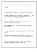 COSMETOLOGY INSTRUCTORS ACTUAL EXAM QUESTIONS AND  ANSWERS &lpar;VERIFIED ANSWERS GRADED A&plus;&rpar; LATEST UPDATE  2025&sol;2026 