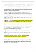 NURSING JURISPRUDENCE AND ETHICS FOR TEXAS NURSES ALL QUESTIONS AND 100&percnt; CORRECT ANSWERS&vert; ALREADY GRADED A&plus;