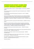 KPEERI EXAM STUDY GUIDE 2025 LATEST UPDATE CORRECT 100&percnt;