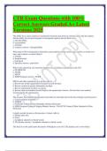 CTR Exam Questions with 100- Correct Answers Graded A&plus; Latest Versions 2025
