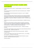 KPEERI EXAM STUDY GUIDE 100&percnt; ACCURATE
