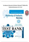 Test Bank - Introductory Maternity and Pediatric Nursing&comma; 5th Edition &lpar;Hatfield&comma; 2022&rpar;&comma; Chapter 1-42 &vert; All Chapters with Rationals