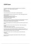 CCRP Exam NEWEST 2025&sol;2026 ACTUAL COMPLETE QUESTIONS AND CORRECT DETAILED ANSWERS &lpar;VERIFIED ANSWERS&rpar; &vert;ALREADY GRADED A&plus;