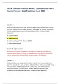 APEA 3P Exam Predictor Exam 2 Questions and 100&percnt; Correct Answers Best Predictive Exam 2025