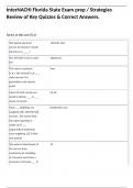 InterNACHI Florida State Exam prep &sol; Strategies Review of Key Quizzes & Correct Answers&period;