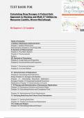 Test Bank for Calculating Drug Dosages&colon; A Patient-Safe Approach to Nursing and Math &lpar;2nd Edition&rpar; by Maryanne Castillo & W&eacute;rner-McCullough &ndash; All Chapters 1&ndash;22 Complete