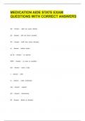 MEDICATION AIDE STATE EXAM 