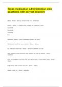  Package deal Texas medication aide test