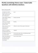 Florida cosmetology theory exam &sol; Study Guide Questions with Definitive Solutions&period;