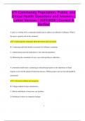 ATI Community Population&comma; Public&comma; and Global Health Questions and Answers &vert; Latest Version &vert; 2025&sol;2026 &vert; Correct &  Verified