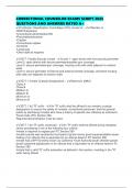CORRECTIONAL COUNSELOR EXAMS SCRIPT 2025 QUESTIONS AND ANSWERS RATED A&plus;