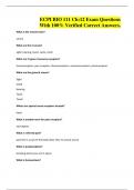 ECPI BIO 111 Ch&colon;12 Exam Questions With 100&percnt; Verified Correct Answers&period;