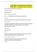 ECPI BIO 111 Final Exam Questions With 100&percnt; Verified Correct Answers&period;