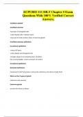 ECPI BIO 111 DR&period;T Chapter 5 Exam Questions With 100&percnt; Verified Correct Answers&period;