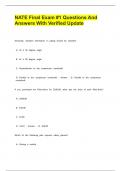 NATE Final Exam 