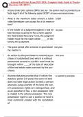 Arizona Real Estate Exam 2025&ndash;2026 &vert; Complete Study Guide & Practice  Questions GRADED A
