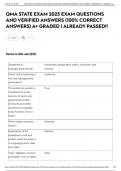 QMA STATE EXAM 2025 EXAM QUESTIONS AND VERIFIED ANSWERS &lpar;100&percnt; CORRECT ANSWERS&rpar; A&plus; GRADED &vert; ALREADY PASSED&excl;&excl;