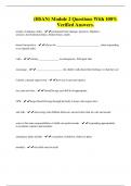 &lpar;HSAN&rpar; Module 2 Questions With 100&percnt; Verified Answers&period;