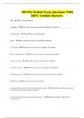 &lpar;HSAN&rpar; Module Exam Questions With 100&percnt; Verified Answers&period;