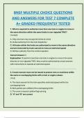 BNSF MULTIPLE CHOICE QUESTIONS  AND ANSWERS FOR TEST 7 COMPLETE  A&plus; GRADED FREQUENTLY TESTED 