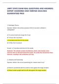 LMRT STATE EXAM REAL QUESTIONS AND ANSWERS  EXPERT ANSWERED AND VERIFIED 2024&sol;2025 GUARANTEED PASS