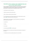 NUR 108 Test 2 Perry & Potter After Verified Questions And Answers With Updated Solutions