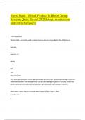Blood Bank &colon; Blood Product & Blood Group  Systems Quiz&colon; Exam&excl; 2025 latest  practice test   and correct answers  1&sol;120 Questions  The test that is currently used to detect donors who are infected with the AIDS virus is&colon;  Anti-HBc  Anti-HIV 1&comma;2  HBsAg  ALT 