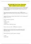 MN 568 Mid-Term Exam -Questions With Verified Correct Answers&excl;&excl;