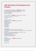 ASE EXAM BUNDLE &vert; Exam Questions With 100&percnt; Verified Solutions