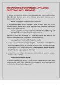 ATI CAPSTONE FUNDAMENTAL PRACTICE  QUESTIONS WITH ANSWERS 