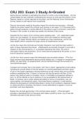 CRJ 203&colon; Exam 3 Study A&plus;Graded 