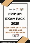 CPD1501 EXAM PACK 2025 &lpar;QUESTIONS & ANSWERS&rpar;