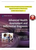 TEST BANK For Advanced Health Assessment and Differential Diagnosis Essentials for Clinical Practice 1st Edition Myrick&comma; Verified Chapters 1 - 12&comma; Complete Newest Version
