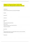 Chapter 22&colon; Practice Exam 2 2025 latest  practice test with questions and best solutions