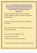 CALA &ndash; CERTIFIED ASSISTED LIVING ADMINISTRATOR EXAM  LATEST 2025 ACTUAL EXAM WITH COMPLETE QUESTIONS AND  CORRECT DETAILED ANSWERS &lpar;100&percnt; VERIFIED ANSWERS&rpar;  &vert;ALREADY GRADED A&plus;&vert; &vert;&vert;PROFESSOR VERIFIED&vert;&vert;   &vert;&vert;BRANDNEW&excl;&excl;&excl;&vert;&vert; 