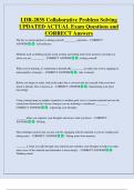 LDR  Bundled Exam Questions WITH  CORRECT Answers