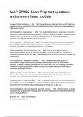 IAAP CPACC Exam Prep test questions and answers latest  update